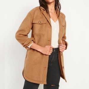 Tan Long Utility Shacket